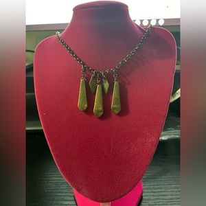 Bronze pendant necklace